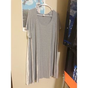 Gray T-Shirt Dress // size XXL // Old Navy
